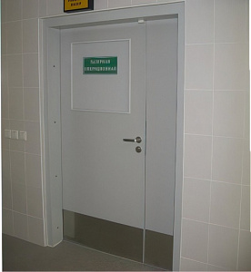 Купить Двустворчатые рентгенозащитные двери в Смоленске. Саула-запад медицинское оборудование "под ключ"